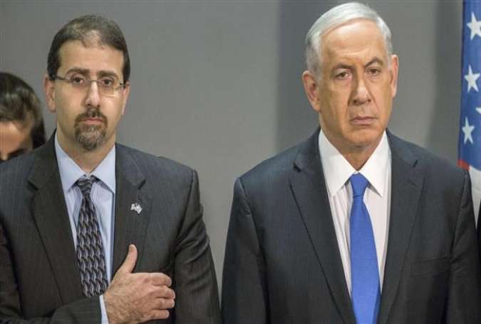 US Ambassador to Israel Daniel Shapiro (L) and ISraeli Prime Minister Benjamin Netanyhau
