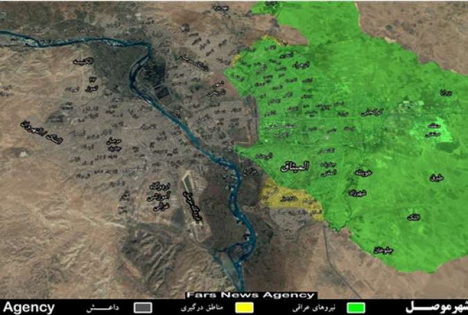 عراق در آستانه قطع شمال و جنوب بخش شرقی موصل