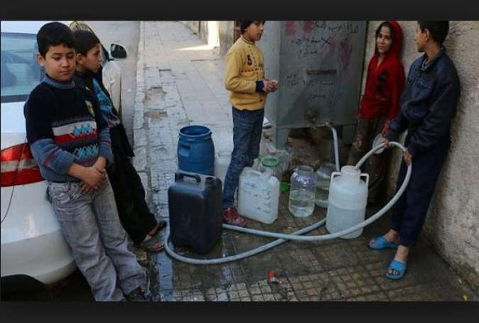 راه اندازی جنگ آب توسط تروریست ها در سوریه