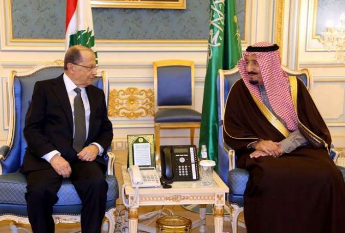 Michel Aoun dan raja Saudi