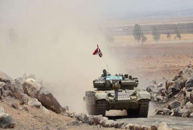 Tank tentara Suriah, menyerng posisi ISIS