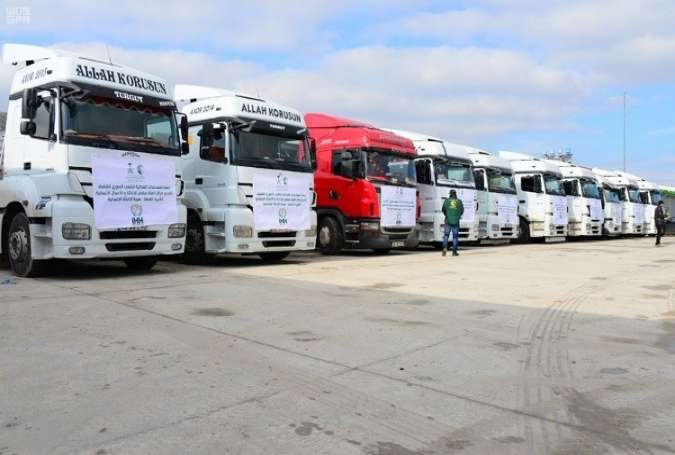 الرياض ترسل قافلة مساعدات إلى شمال سوريا