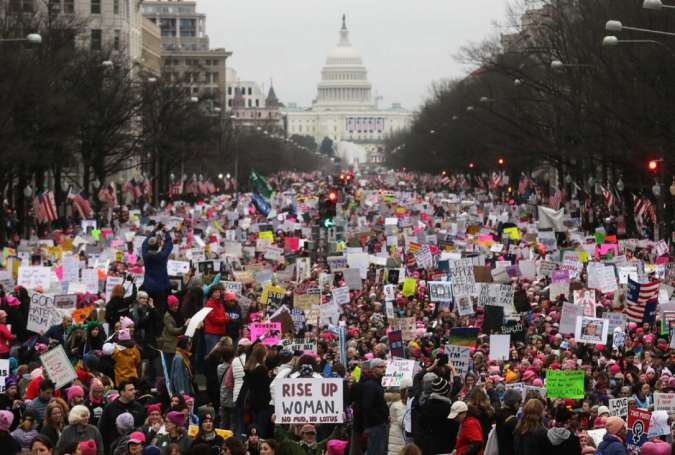 500,000 march on Washington to protest Trump presidency