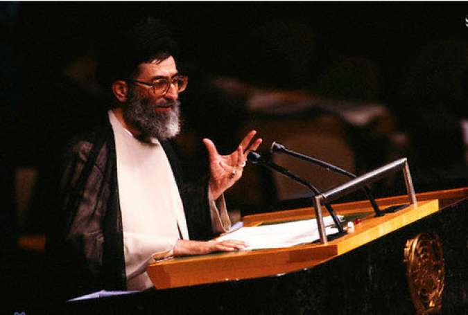 وقتی آیت الله خامنه‌ای در نیویورک «دولت آمریکا» را تهدید کرد