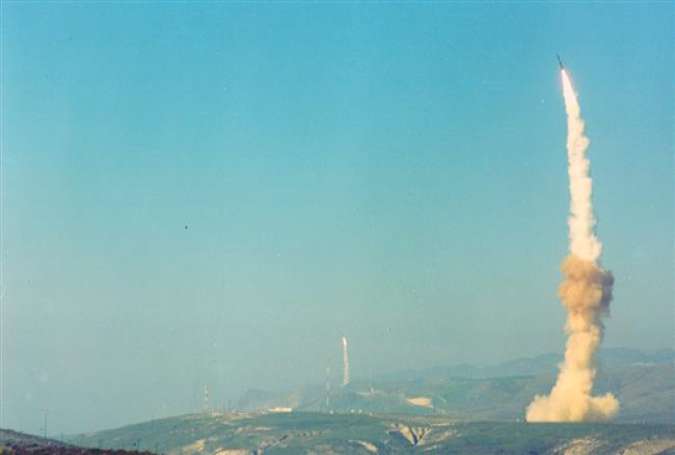 This file photo shows LGM-30 Minuteman nuclear missile being test fired from Vandenberg Air Force Base, California.
