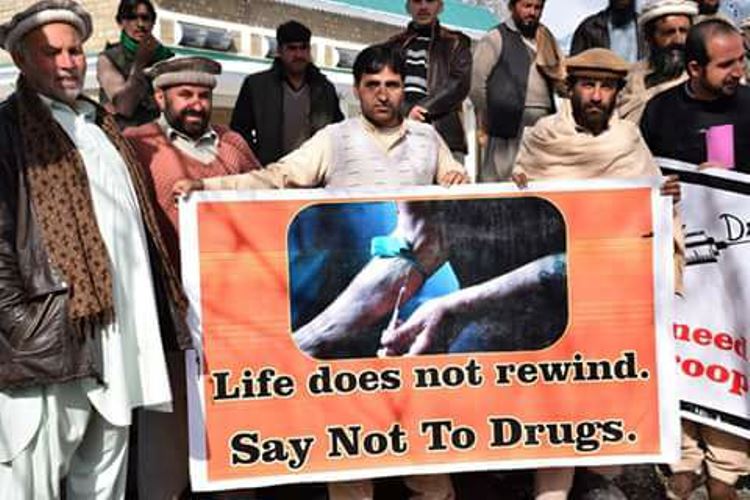 پاراچنار، منشیات کے خلاف واک میں سیاسی، سماجی اور حکومت کے اعلی عہدیداران کی شرکت