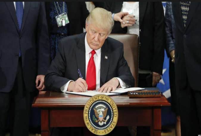 دونالد ترامپ امروز فرمان اجرایی جدیدی امضاء می‌کند