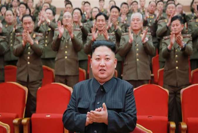 This picture, taken on February 22, 2017 and released by North Korea’s official Korean Central News Agency (KCNA) on February 23, shows North Korean leader Kim Jong-un (C) in Pyongyang.