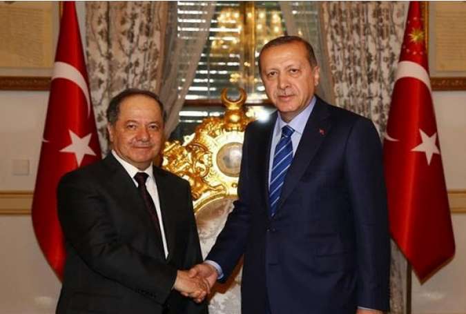 سفر بارزانی به ترکیه و دیدار با اردوغان