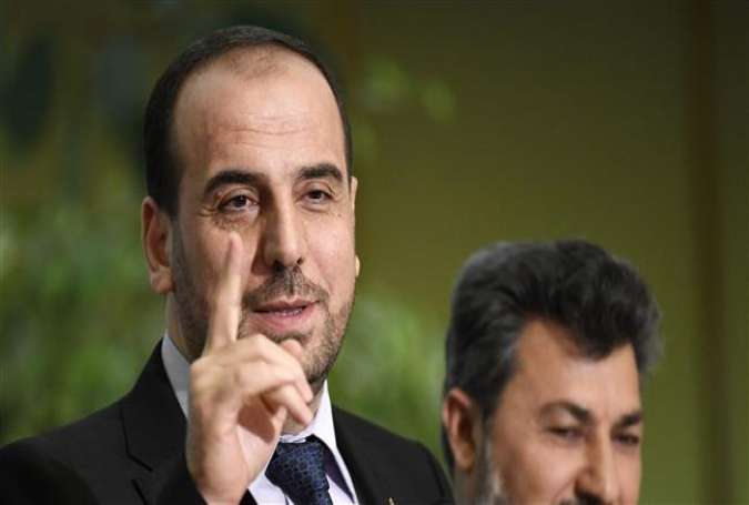 Nasr al-Hariri, the head of the Saudi-based High Negotiations Committee (HNC), the main opposition group at attending Syria talks in Geneva