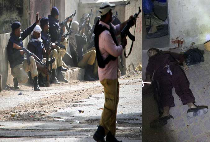 کراچی پولیس کی کارروائی، لشکر جھنگوی کے سلیپر سیل کا امیر ہلاک اور 4 دہشتگرد گرفتار
