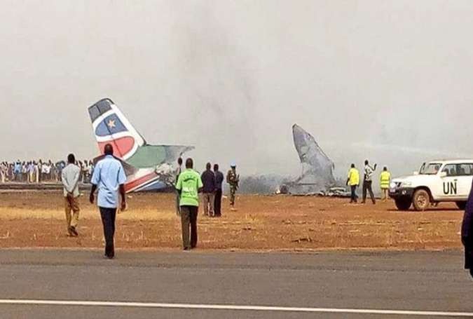 تحطم طائرة ركاب تابعة لجنوب السودان جنوبي البلاد