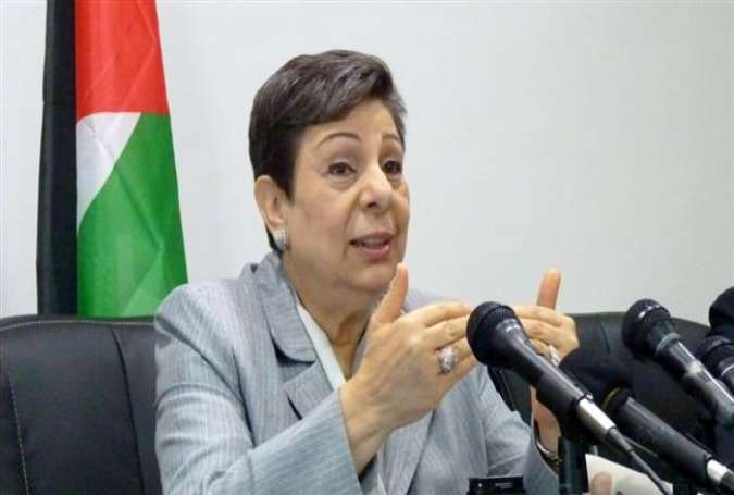 Hanan Ashrawi, an executive committee member of the Palestine Liberation Organization (PLO)