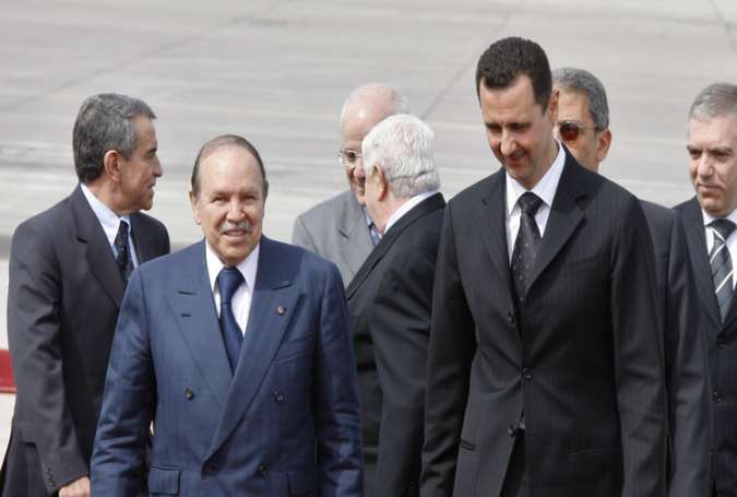 بوتفليقة يخاطب الأسد...