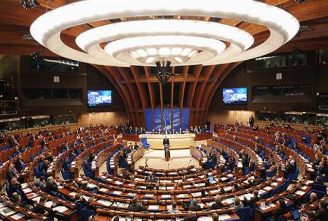 This file photo shows a general view of the Parliamentary Assembly of the Council of Europe (PACE) in Strasbourg, eastern France. (Photo by AFP)