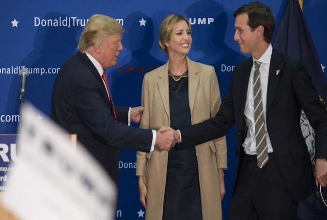 Donald Trump Shakes Hand with Jared Kushner