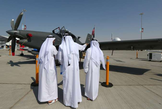 An Archangle ISR plane at the Dubai airshow in 2015