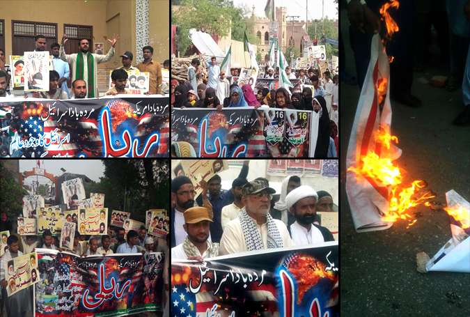 اصغریہ آرگنائزیشن اور اصغریہ اسٹوڈنٹس کے زیر اہتمام سندھ بھر میں مردہ باد امریکا و اسرائیل ریلیوں کا انعقاد