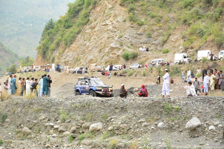 ایبٹ آباد میں ٹورازم کارپوریشن خیبر پختونخوا کے زیرِ اہتمام پہلی جیپ ریلی کے مناظر