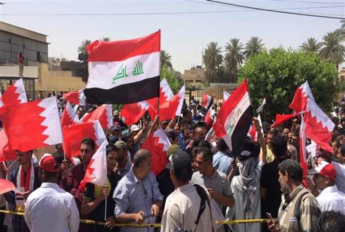 Iraqis protest Manama