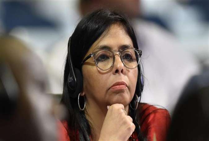 Venezuelan Foreign Minister Delcy Rodriguez attends the 47th General Assembly of the Organization of American States (OAS) in Cancun, Mexico, on June 20, 2017. (Photos by AFP)