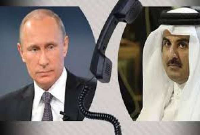 گفتگوی تلفنی پوتین با امیر قطر