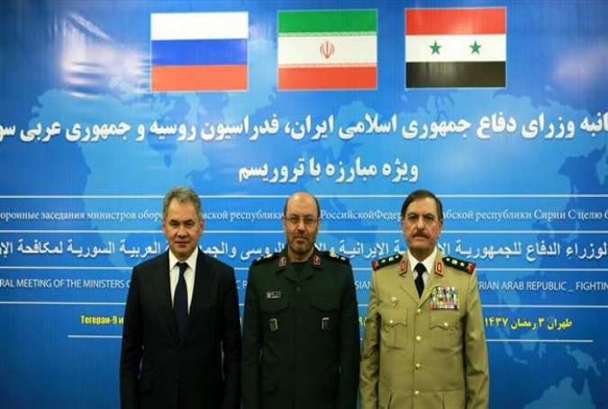 Syria, Iran, Russia Defense Ministers Hold Talks on Combating Terrorism