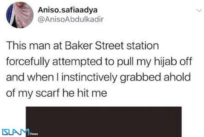 اعتداء عنصري على إمرأة مسلمة في مترو لندن