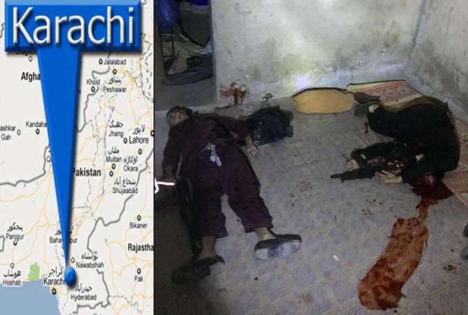 کراچی، پولیس مقابلے میں کالعدم تحریک طالبان سوات کے کمانڈر سمیت 4 دہشتگرد ہلاک