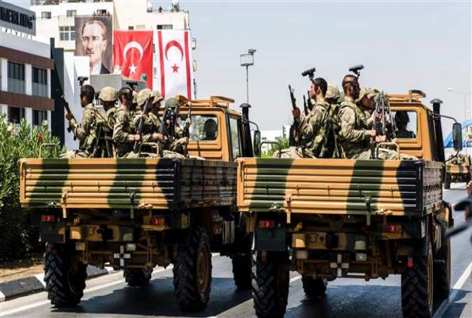 File photo of a Turkish military parade