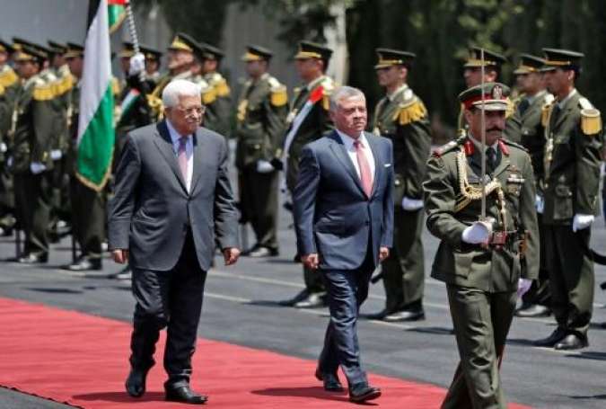 Abdullah II Yordania dan Mahmoud Abbas