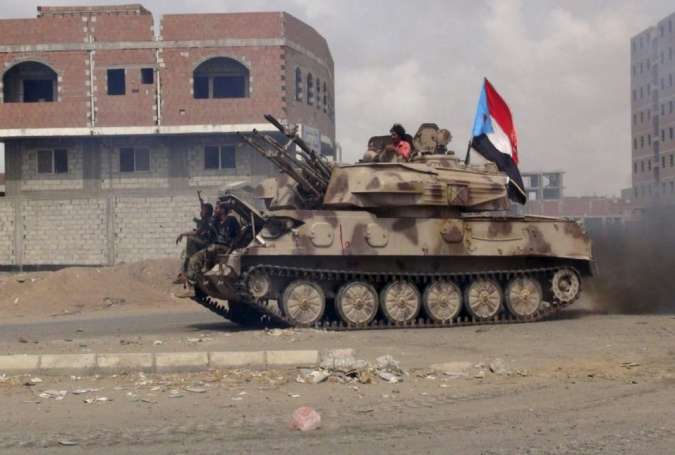 Sebuah tank di Taiz