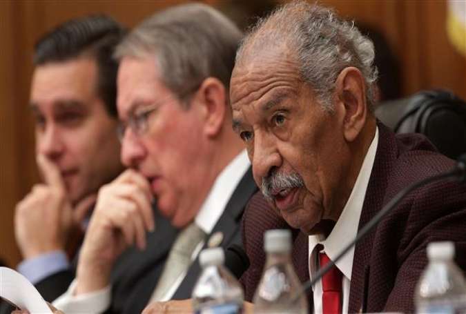 Rep. John Conyers (R) participates in a markup hearing before the House Judiciary Committee. (file photo)