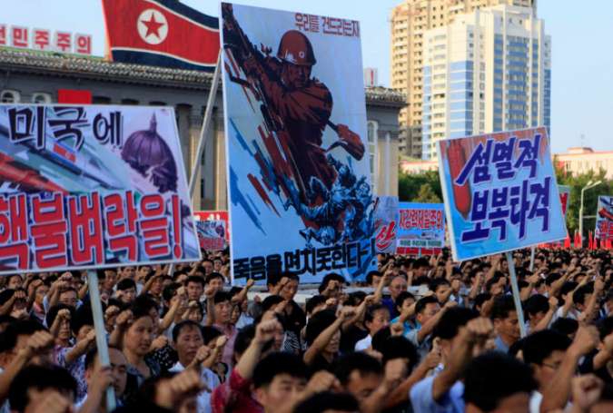 Anti-US Posters Spread in North Korea as Trump Plans War Drills