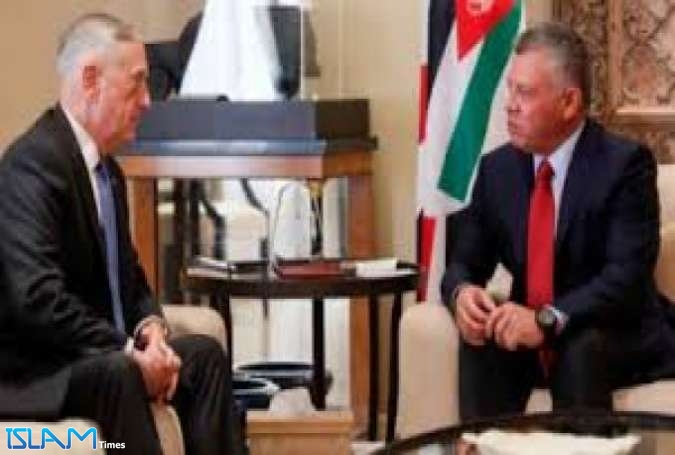 الملك الأردني يبحث مع وزير الحرب الأمريكي الأزمة السورية