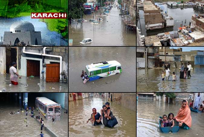 کراچی میں دوسرے روز بھی بارش کا سلسلہ جاری، عوام کی مشکلات میں اضافہ