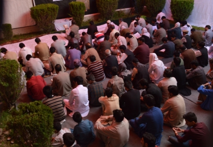 اسکردو، جامعتہ النجف میں اجتماعی دعائے عرفہ کے روح پرور مناظر کی تصویری جھلکیاں