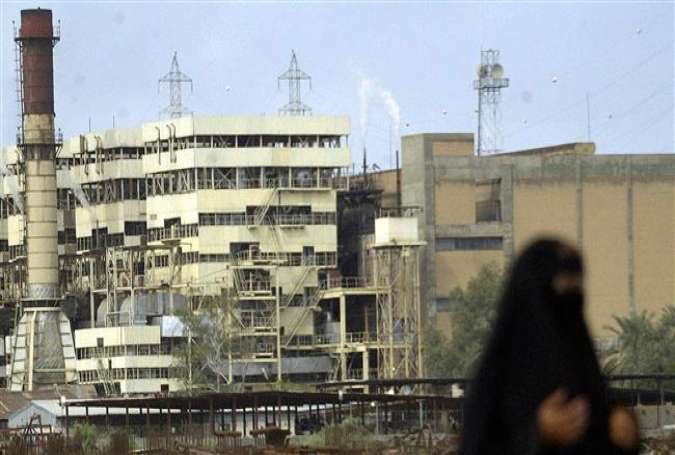 This file photo shows a power plant in Iraq.