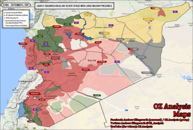 Peta perang di Deir Ezzor