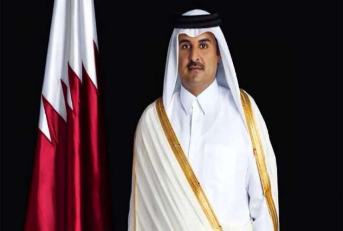 أمير قطر يلتقي عددا من كبار الضباط الأميركيين