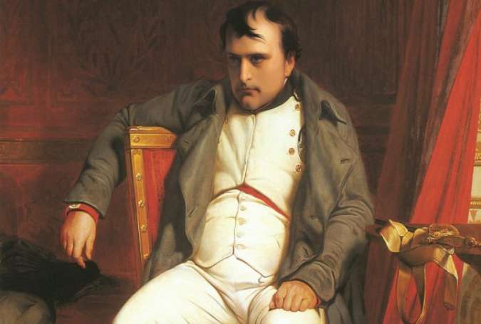 Paul Delaroche, Napoléon à Fontainebleau, 1840. With other global powers increasingly at odds with US foreign policy under Donald Trump, the nation