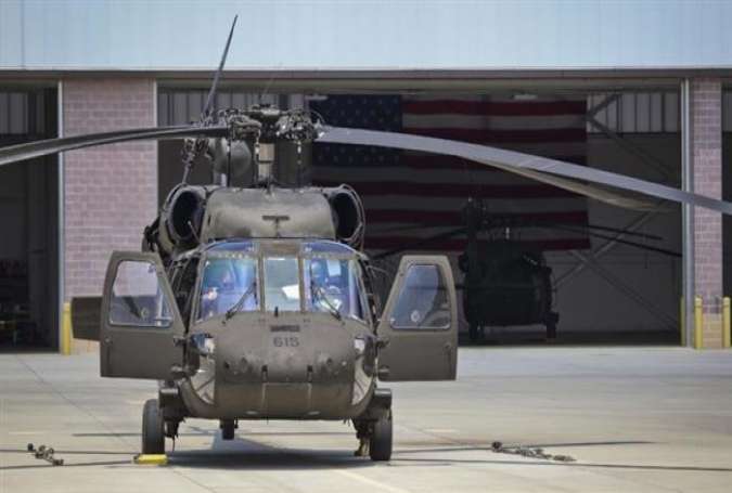 A UH-60 Black Hawk helicopter