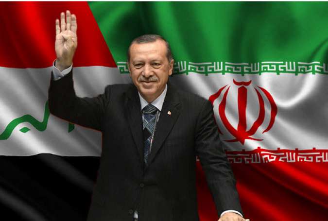 اردوغان در تلاش برای اقناع تهران و بغداد