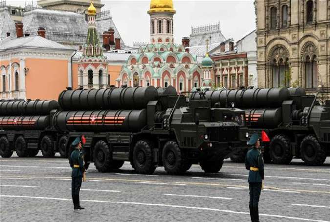 Russian S-400 missile systems are seen riding through Red Square during the Victory Day military parade in Moscow, Russia, on May 9, 2017. (Photo by AFP)