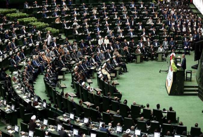 The picture shows a general view of the Iranian Parliament (By AP)
