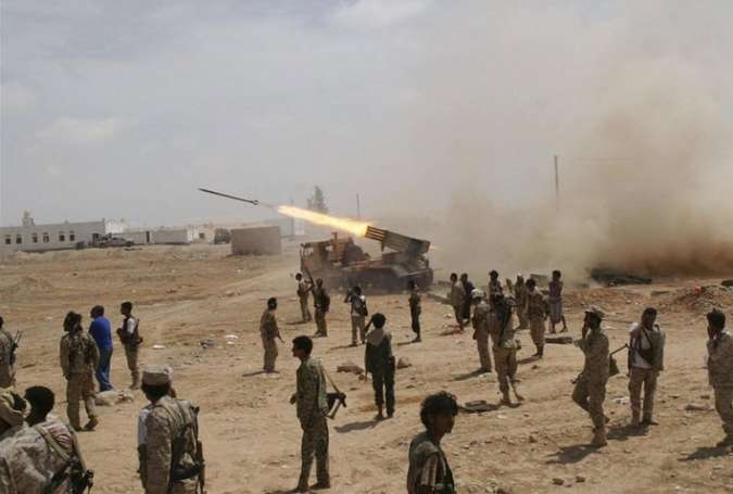 حمله توپخانه ای نیروهای یمنی به مزدوران سعودی