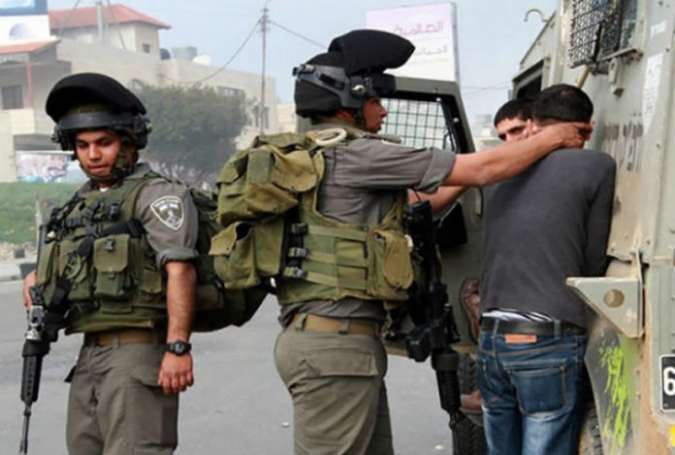 12 جوان فلسطینی امروز توسط نظامیان صهیونیستی دستگیر شدند