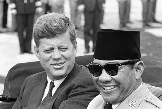 Presiden Soekarno dan JFK (tribunal1965)