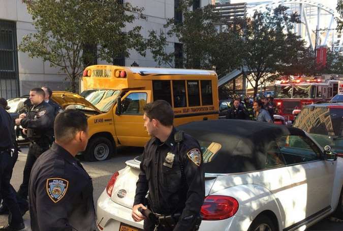 حمله با خودرو به جمعیت در منهتن 8 کشته و 15 زخمی برجا گذاشت/ پلیس حادثه را تروریستی خواند