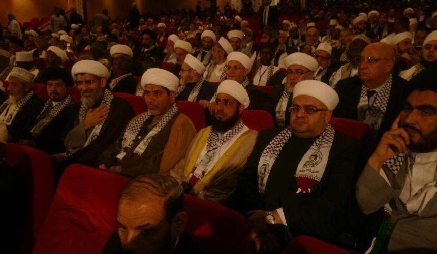 بیروت میں عالمی فلسطین کانفرنس ’’الوعد الحق‘‘ کی مفتی اعظم لبنان شیخ ماہر حمود کی صدارت میں افتتاحی تقریب